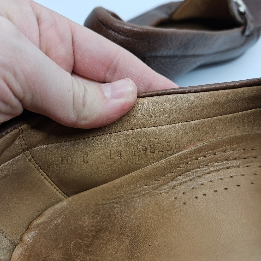 Alan Payne Mario Deerskin Bit Loafers brown 10C
